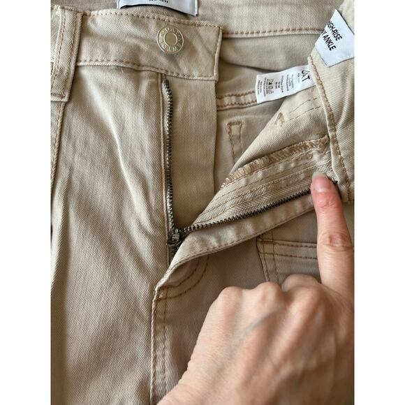 OAT Light Tan High Rise Utility Style Skinny Jean -28 - Picture 5 of 8